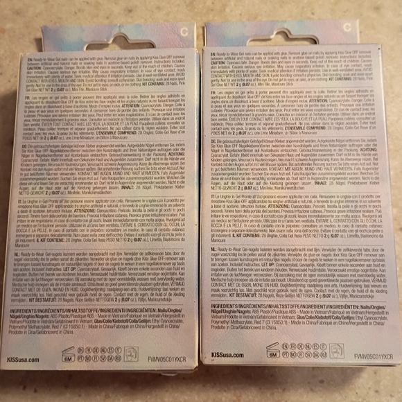 Bundle 2 Sets Of Kiss Voguish Press On Nails Size Medium Brand New! - Picture 6 of 6